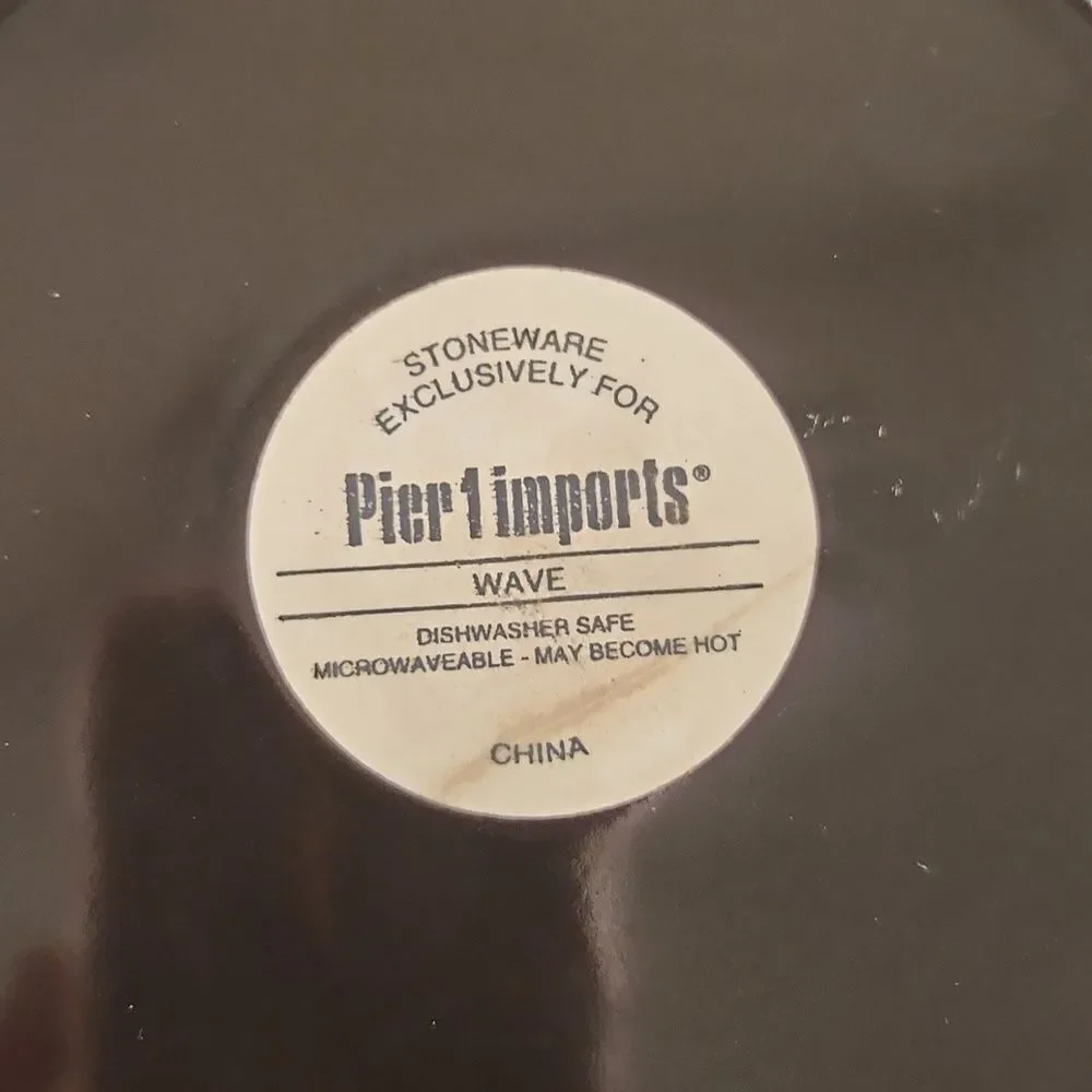 Pier 1 Imports Wave Salad Plate 8 3/8